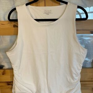 Tahari Women's Elegant White Tank Top